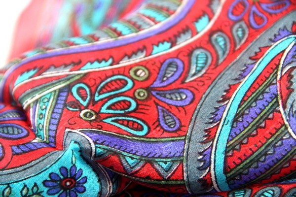 Foulard en soie Madras Foulard en soie Madras