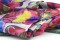 Foulard en soie motifs papillion