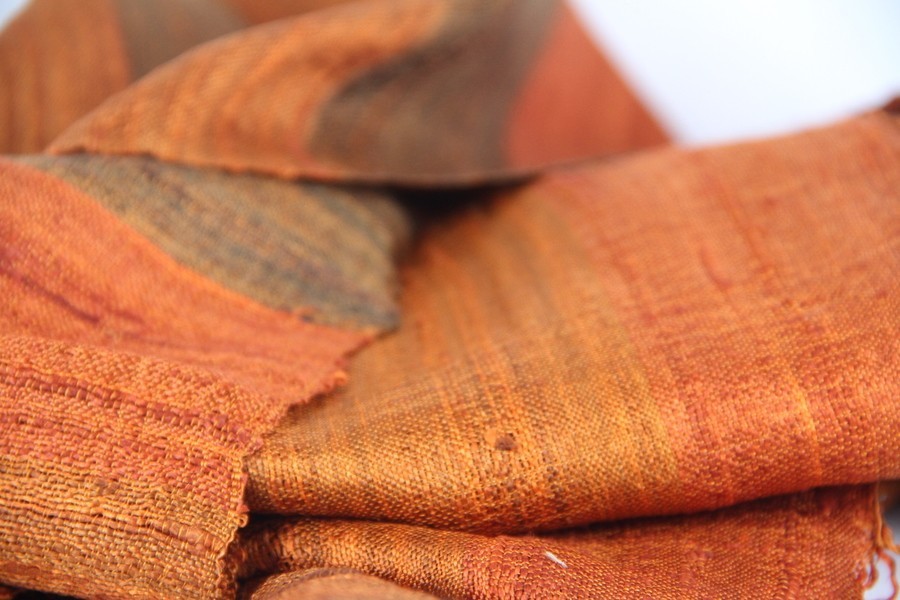 Large and thick silk scarf
