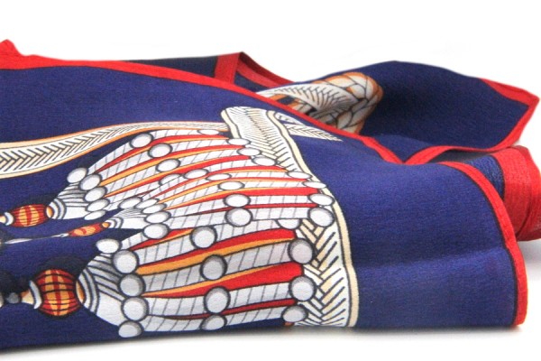 Petit Foulard Carré En Soie 100% - Bandana 52x52cm Motif Animaux - Marque & Other Stories - Neuf Avec Étiquette (Petit Défaut)