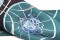 Foulard en soie bleu canard