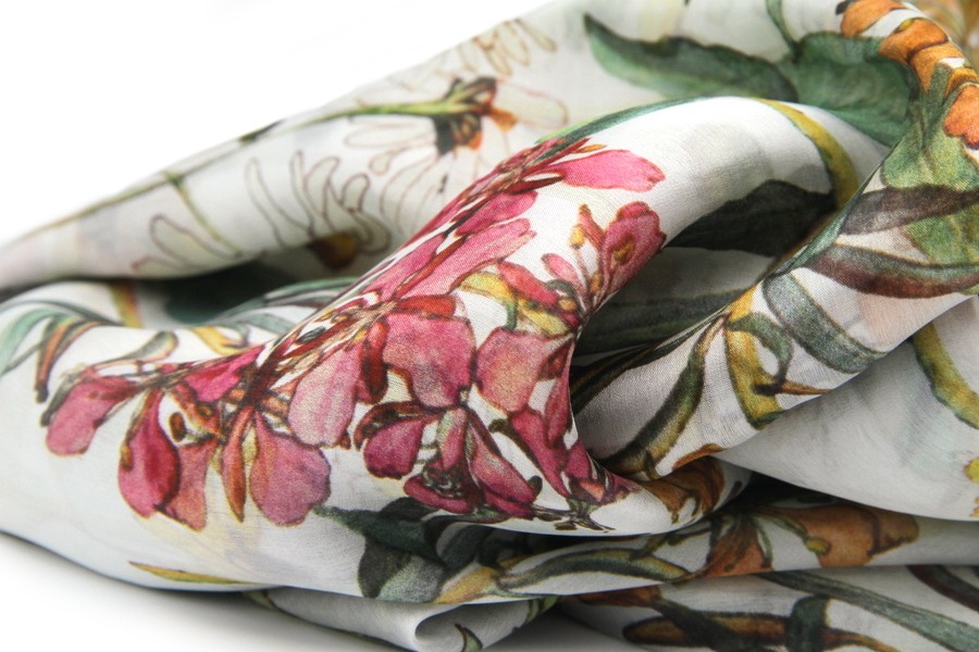 Foulard Fleuri Synthétique - Neuf Sans étiquette, Accessoire Mode