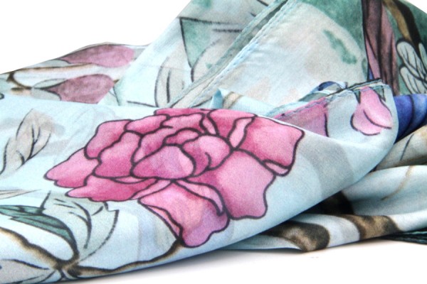 Foulard en soie bohème chic Foulard en soie bohème chic