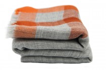Écharpe homme en laine style cachemire