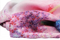 Foulard soie rose fushia
