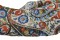  Foulard femme en soie imprimée motif cachemire