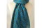 Blue-grey silk scarf