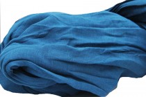 Chèche en coton Canard Echarpe foulard bleu canard coton