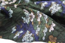 Chèche en coton Zanzibar Grande écharpe fleurie coton