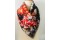 Foulard en soie fleuri années 50