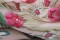 Grand foulard en soie à fleurs vintage