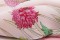 Grand foulard en soie à fleurs vintage