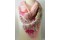 Grand foulard en soie à fleurs vintage
