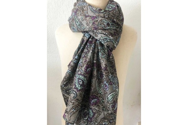 Écharpe Foulard, Écharpe En Lin, Écharpe En Coton Écharpe Épaule Écharpe Étole Écharpe Carrée Pour Le Printemps Été Toute L'année, 180 Cm * 67 Cm