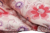 Foulard en soie São Paulo Foulard avec motifs de fleurs exotiques