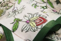 Foulard en soie Pondichéry Foulard en soie rose