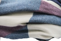 Châle en laine Noir