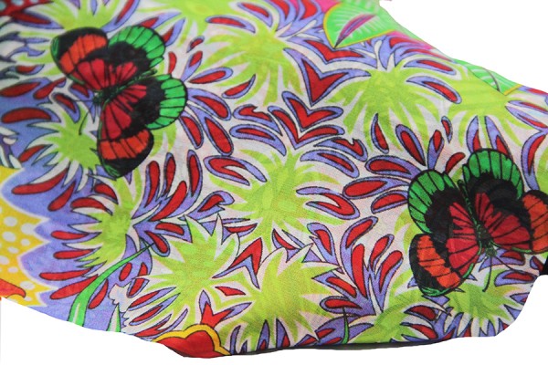 Foulard En Soie Vintage Rose à Pois - Occasion En Bon état, Parfait Accessoire Femme