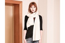 Etole, large écharpe châle scarf femme cachemire top qualité blanche
