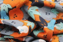 Chèche en coton Voyageur Chèche long et grand foulard fleuri