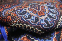 Grand carré en soie Ladakh Foulard soie japonais à motifs