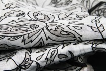 Foulard en soie Cochinchine Foulard bleu ciel pastel pale en soie