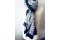 Foulard bleu ciel pastel pale en soie