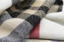 Châle de mariage ivoire gris blanc 