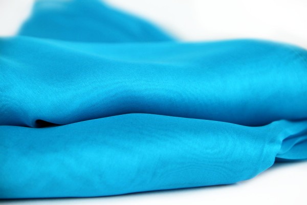 Turquoise silk stole
