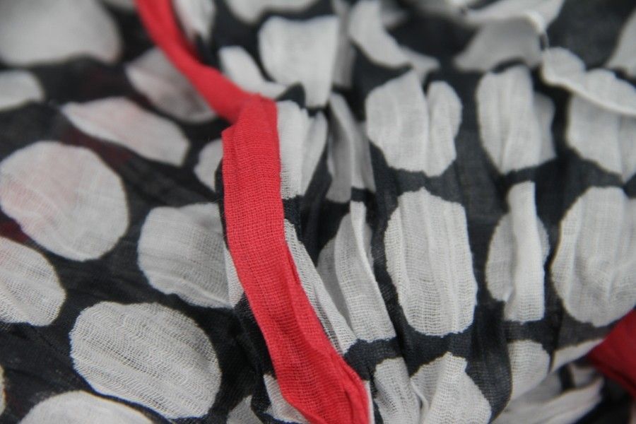 Écharpe En Soie Orange Et Marron – Foulard Chèche Léger Et élégant, Parfait état