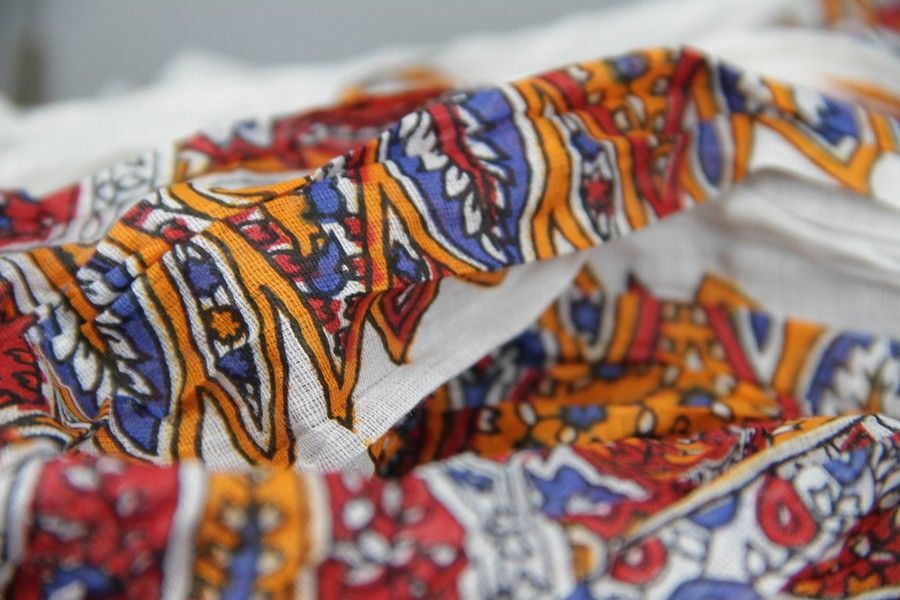 Foulard Chèche Homme Gris Rayé Blanc - 180x80cm - Viscose - Neuf