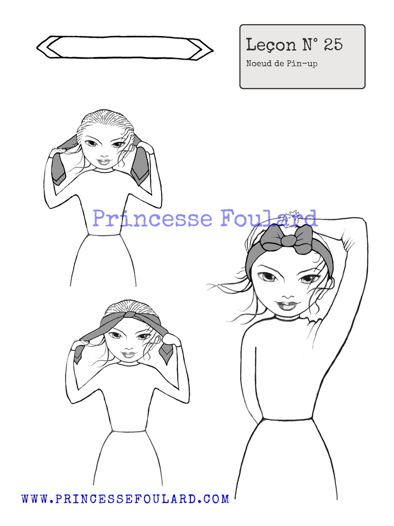 Tuto Noeud de Foulard de Pin-Up par "Princesse Foulard"