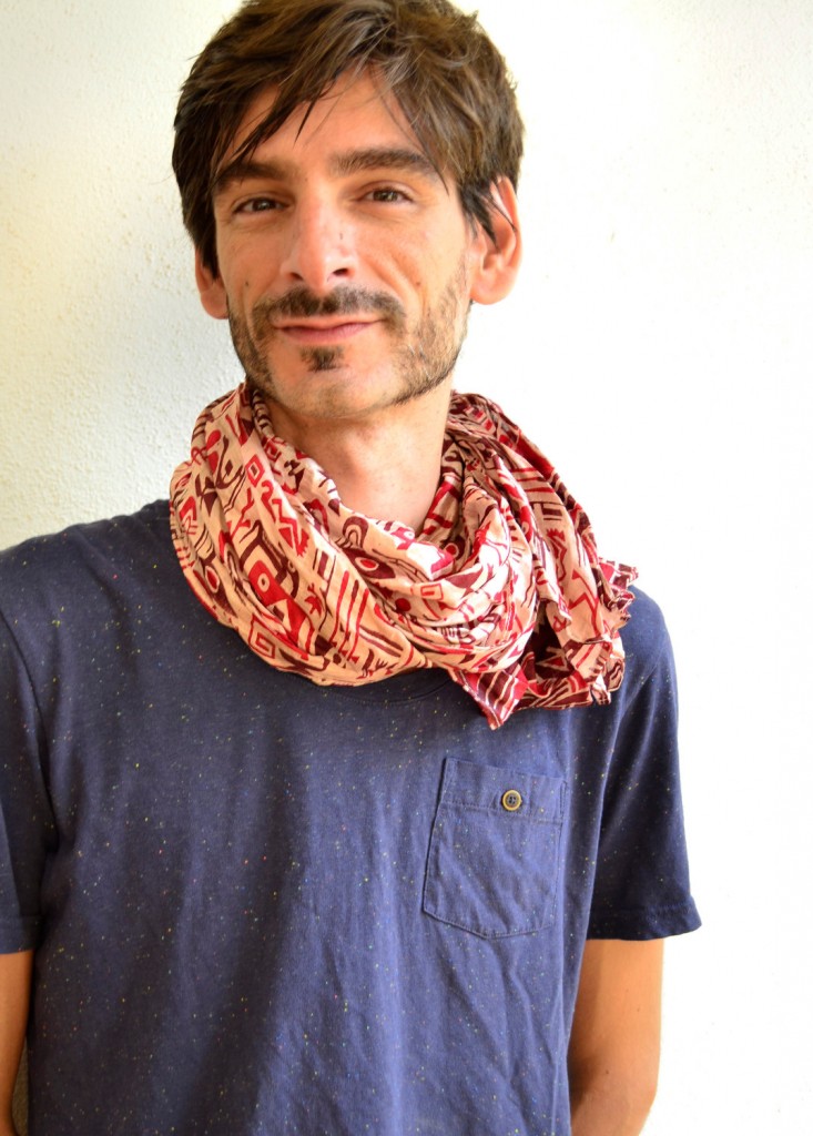 foulard homme nouer