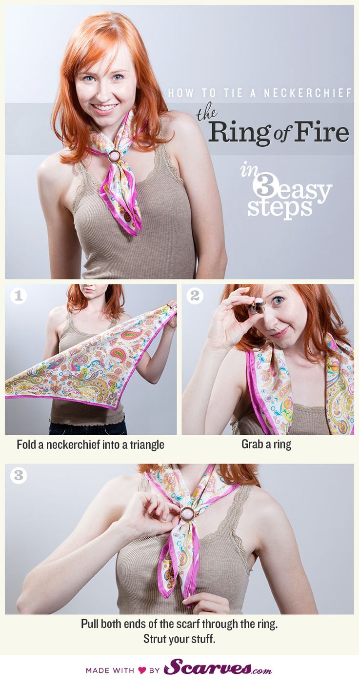 comment mettre bague de foulard