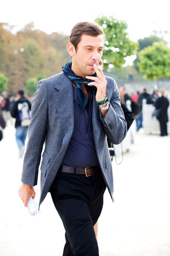 foulard homme mode