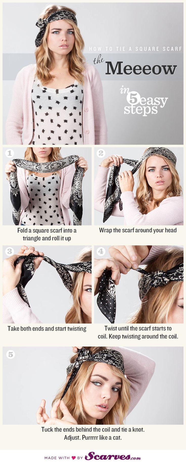 idee coiffure avec foulard