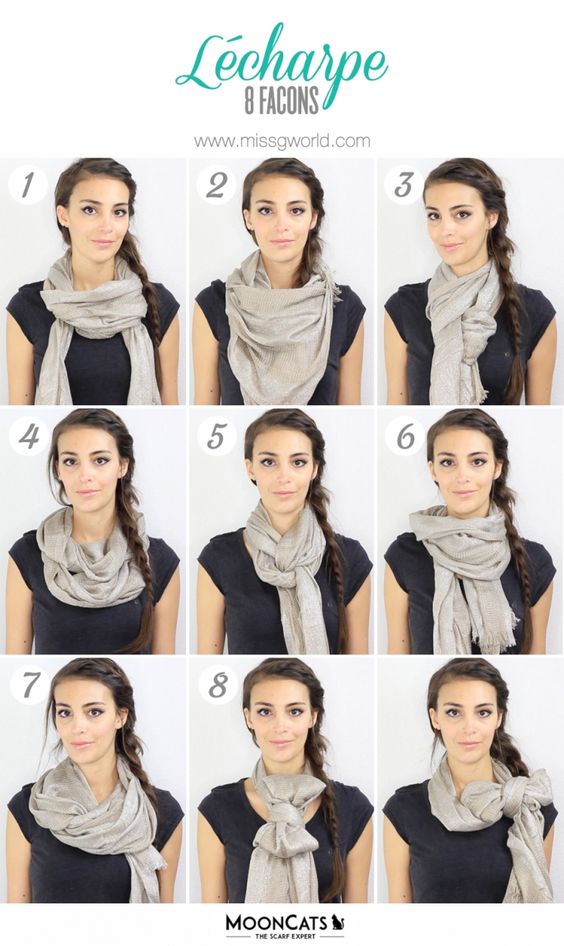 Comment porter, nouer, mettre foulard en soie ?
