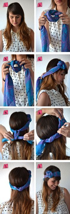 comment faire fleur avec foulard