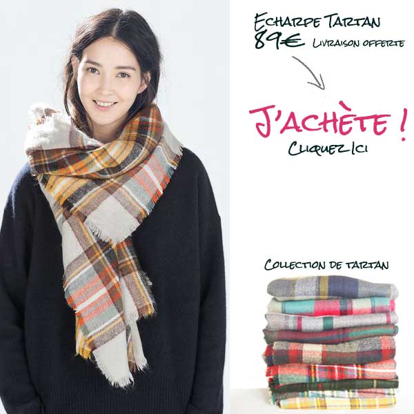 Nouer porter son tartan écharpe ecossaise