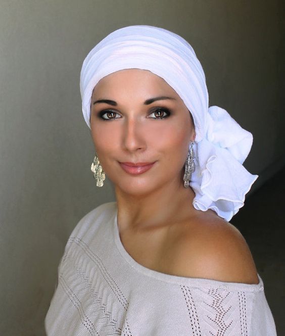 FOULARD CHEVEUX CHIMIO TURBAN FEMME COTON