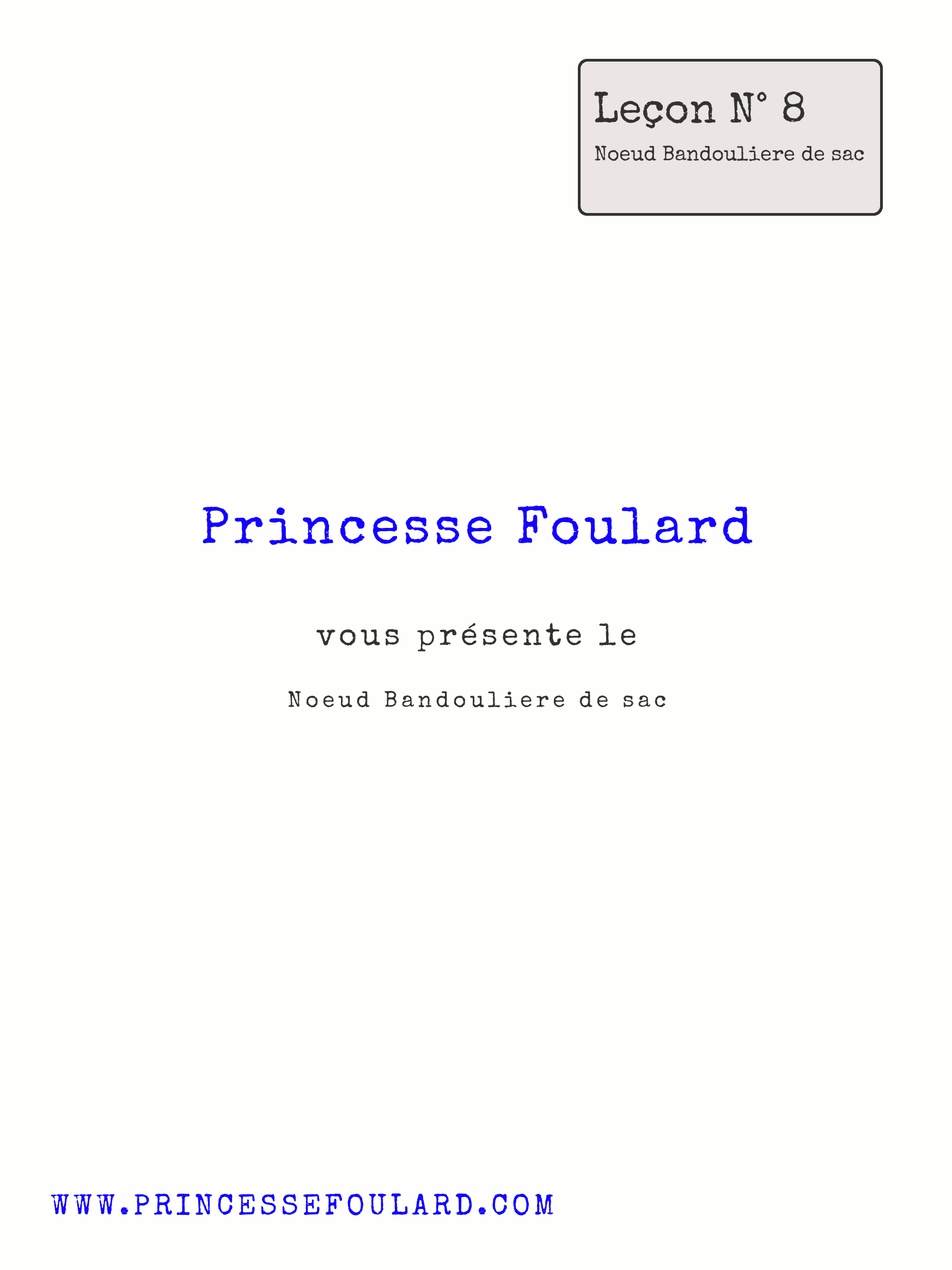 Tuto Noeud de Foulard tresse par "Princesse Foulard"